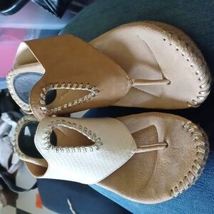 Modzori Lucia Reversible Low Wedge Sandal, Sz 9